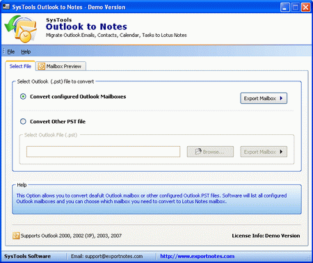 Transfer Outlook items to Lotus Notes with MS Outlook to Lotus Notes software